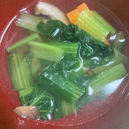 小松菜を沢山入れて作りました。レシピありがとうございます♪